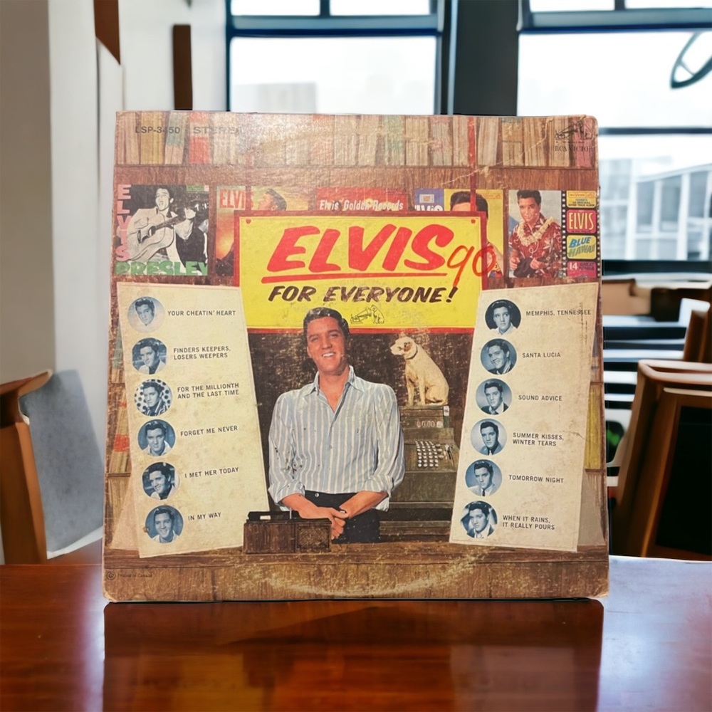 Elvis Presley For Everyone orange rca 33rpm 12" LP Vinyl Record Album LPS-3450